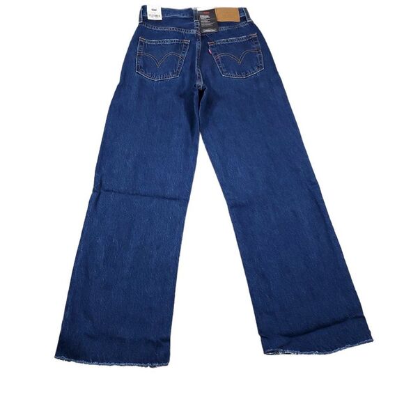 Levi's Premium Ribcage Straight Ankle Jeans Super High Rise Women's Size 24 x 27 - Picture 3 of 13